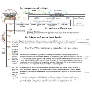 tableau combinaisons alimentaires favorables