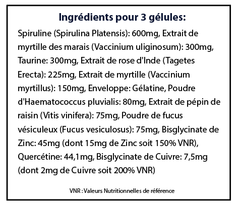 Nutra visus nutravya ingrédients composition